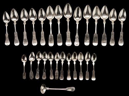 27 PCS. COIN SILVER, INCL.