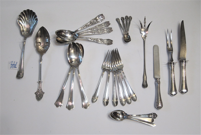 27 PIECE ASSORTED STERLING