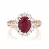 2.74-CARAT UNHEATED RUBY AND D