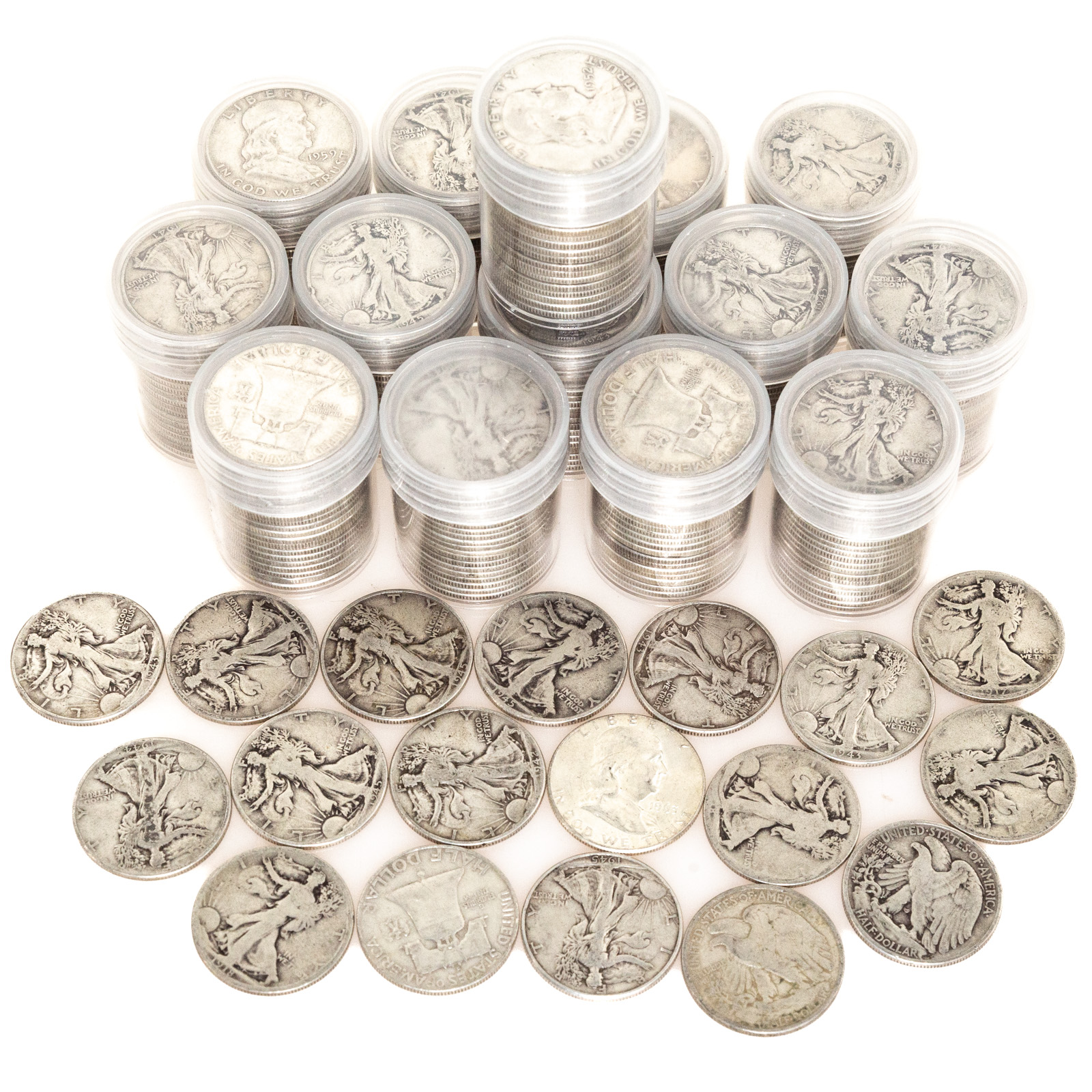 278 SILVER HALVES - $139 FACE 82