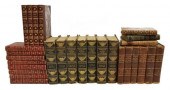 (28) BOOKS, LEATHER, COLORFUL,