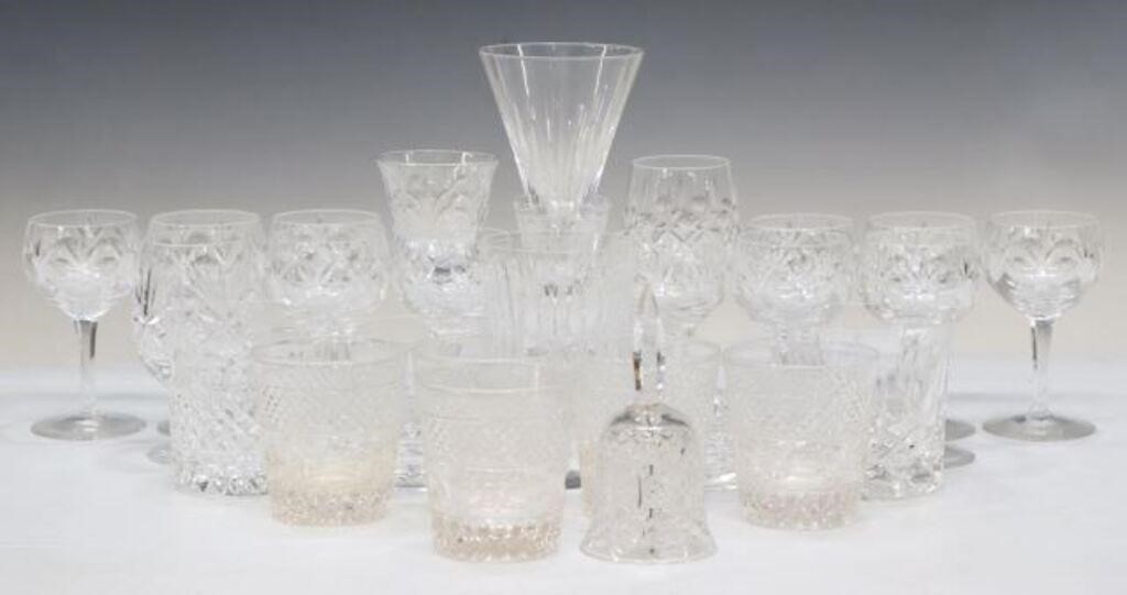 (28) CUT CRYSTAL TUMBLERS,