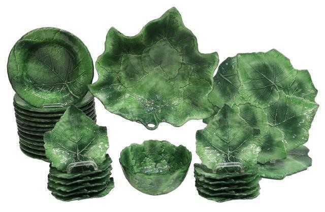 28) ITALIAN VIETRI FOGLIA CERAMIC