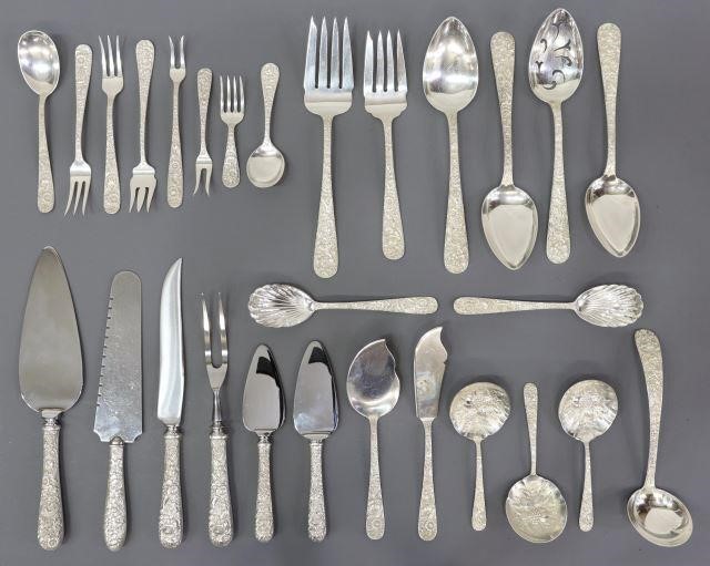 (28) KIRK & SON STERLING REPOUSSE
