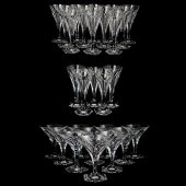 (28 PC) VAL ST. LAMBERT CRYSTA