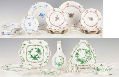 28 PCS. HEREND TABLEWARE, INCL.