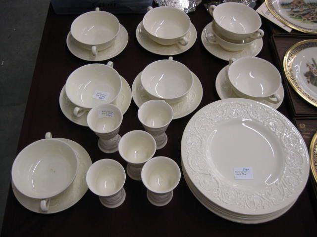 28 pcs. Wedgwood Embossed