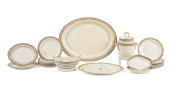28 PIECES OF CREAMWARE DINNERW