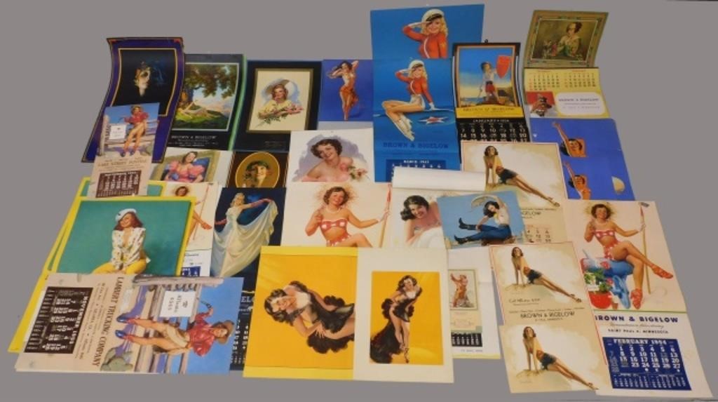 (28) PINUP CALENDARS AND POSTERS,