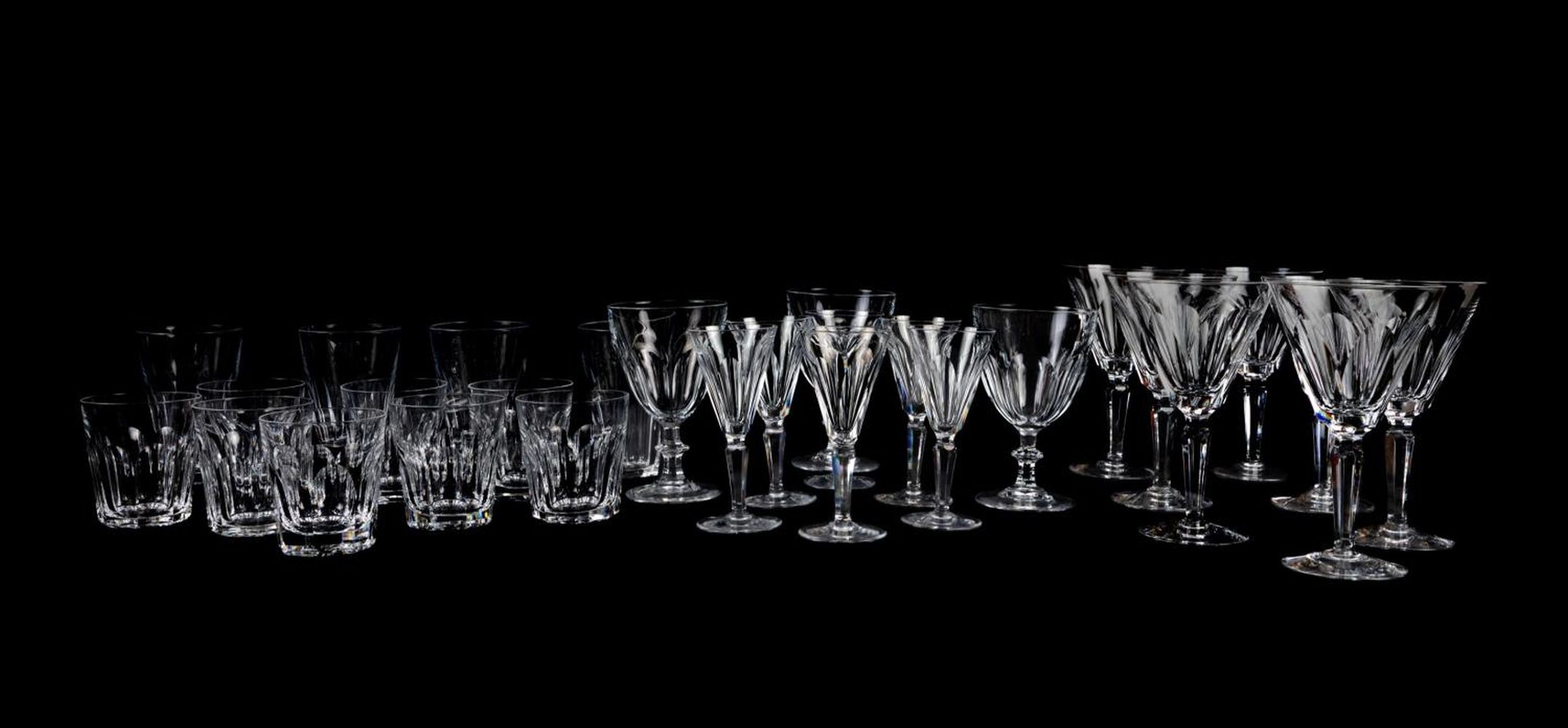28PCS MAINLY WATERFORD CRYSTAL