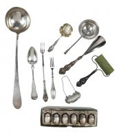 29 ASSORTED SILVER ITEMS19th/2