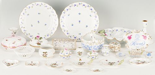 29 PCS. HEREND DECORATIVE