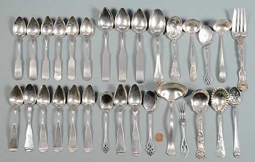 29 PIECES COIN AND STERLING