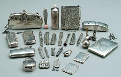 29 sterling and coin accessories: