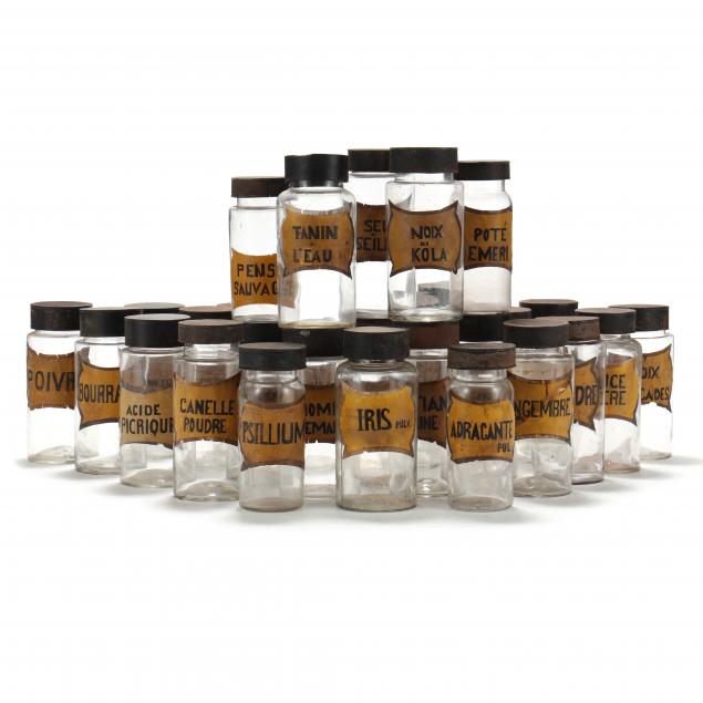 (29) VINTAGE FRENCH APOTHECARY JARS