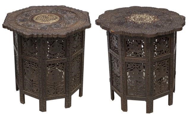 2)ARABESQUE INLAID HARDWOOD