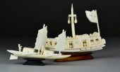 (2)Chinese Carved Ivory JunksT
