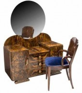 2)FRENCH ART DECO MACASSAR MIR