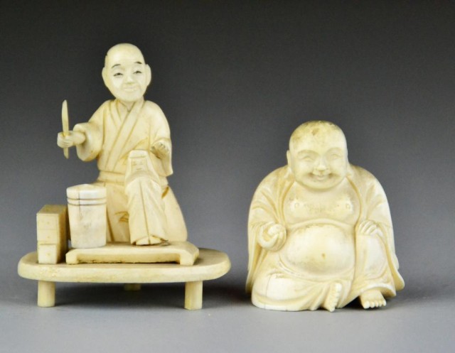 (2)Japanese Ivory And Bone