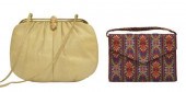 2)JUDITH LEIBER LIZARD SKIN PU