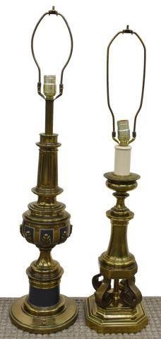 (2)MID-CENTURY STIFFEL BRASS
