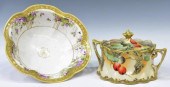 (2)NIPPON PARCEL GILT PORCELAI