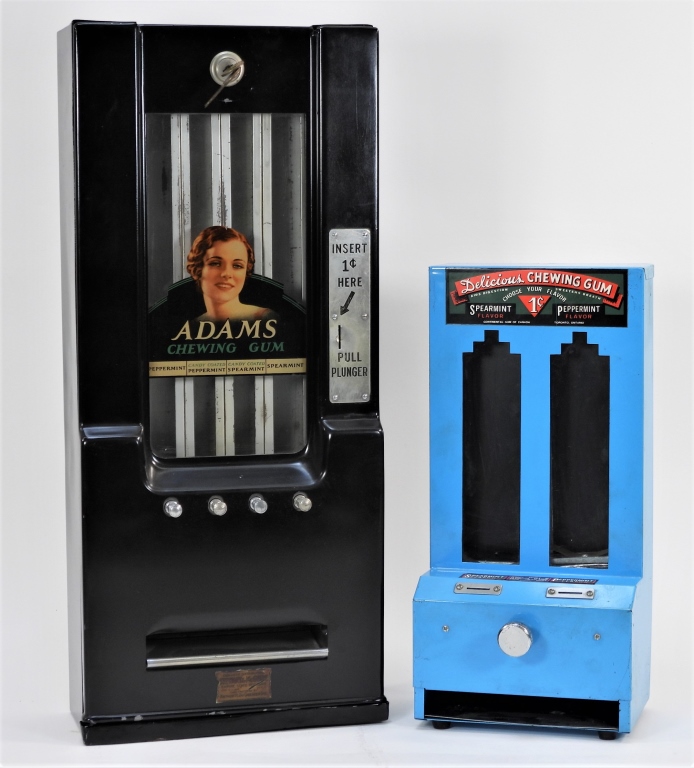 2PC 1 CENT CHEWING GUM VENDING