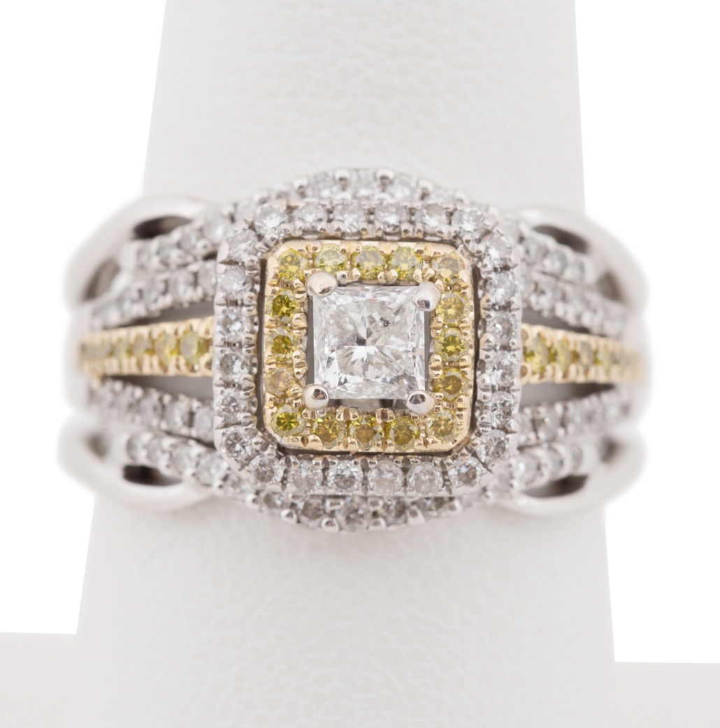 2PC 14K WHITE GOLD & DIAMOND