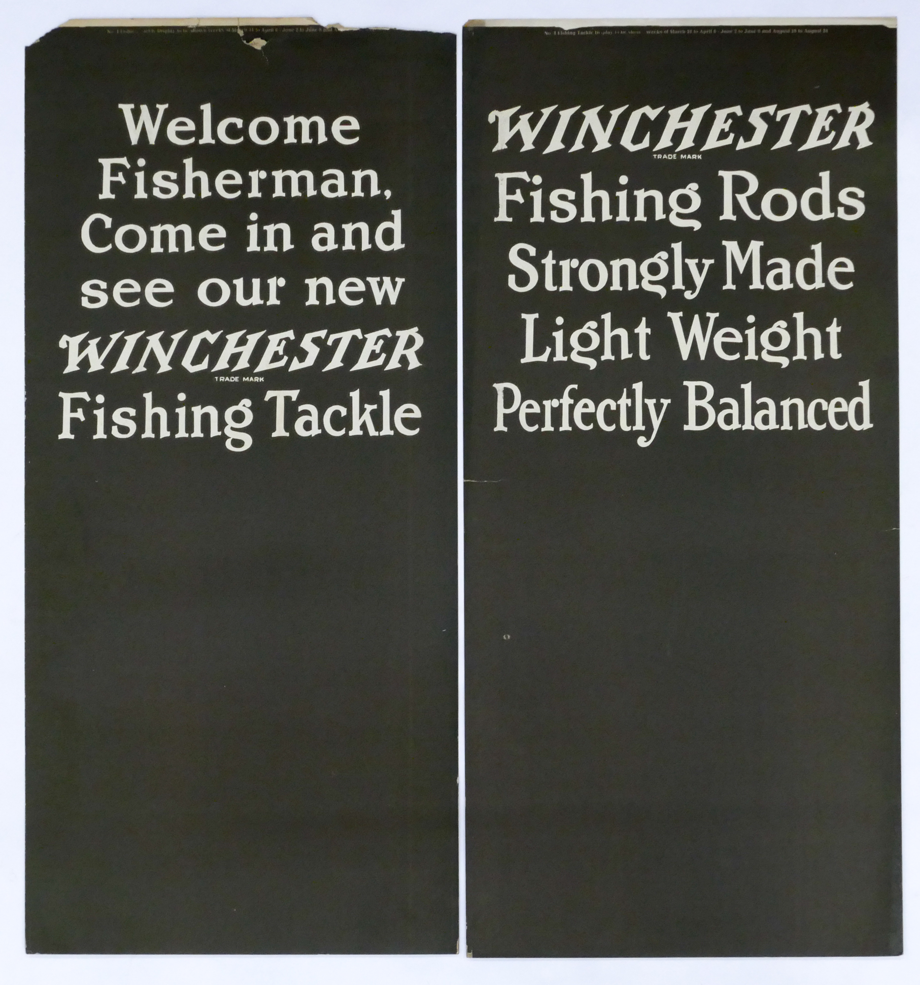 2pc 1920's Winchester Advertising