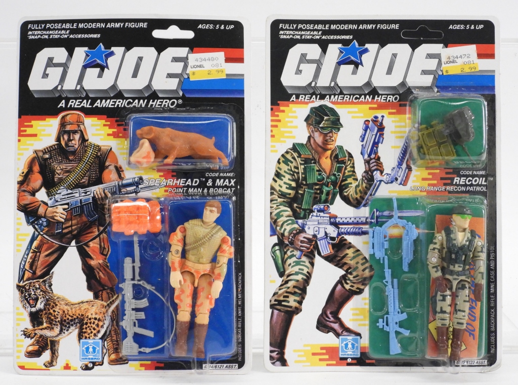 2PC 1989 HASBRO GI JOE ARAH MOSC