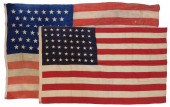 2PC AMERICAN 45 & 48 STAR FLAG