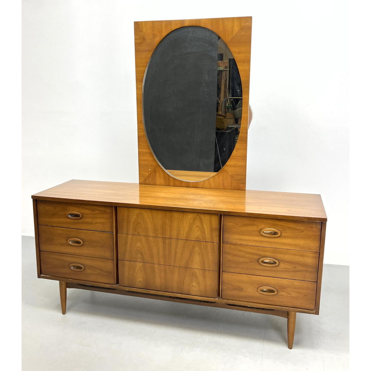 2pc American Modern Walnut