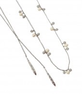 2PC ANN TAYLOR SILVER TONE NEC