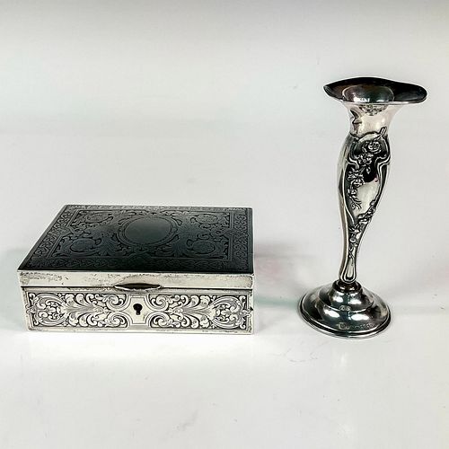 2PC ANTIQUE AMERICAN STERLING
