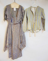 2PC ANTIQUE CLOTHING LOT, 19TH