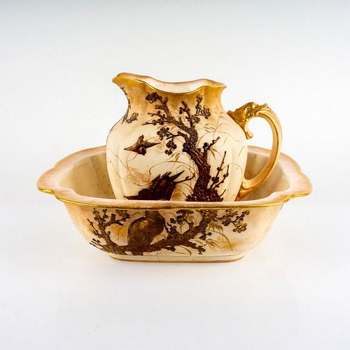 2PC ANTIQUE DOULTON BURSLEM WASH