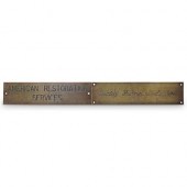 (2PC) ANTIQUE ENGRAVED PLAQUES
