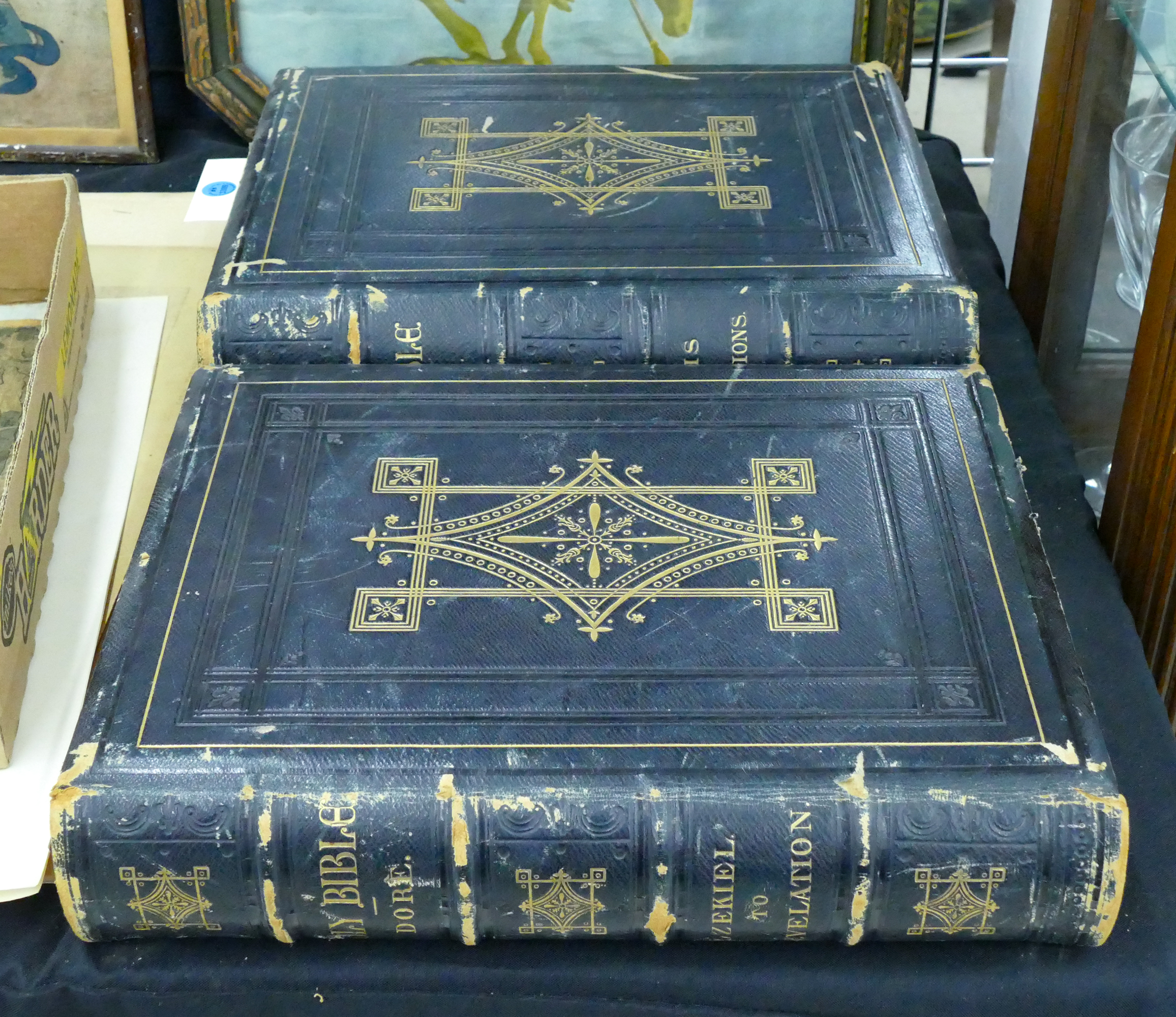 2pc Antique Gustav Dore Large