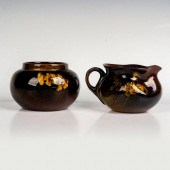 2PC ANTIQUE ROOKWOOD POTTERY F
