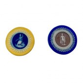 2PC ANTIQUE WEDGWOOD TRI-COLOR