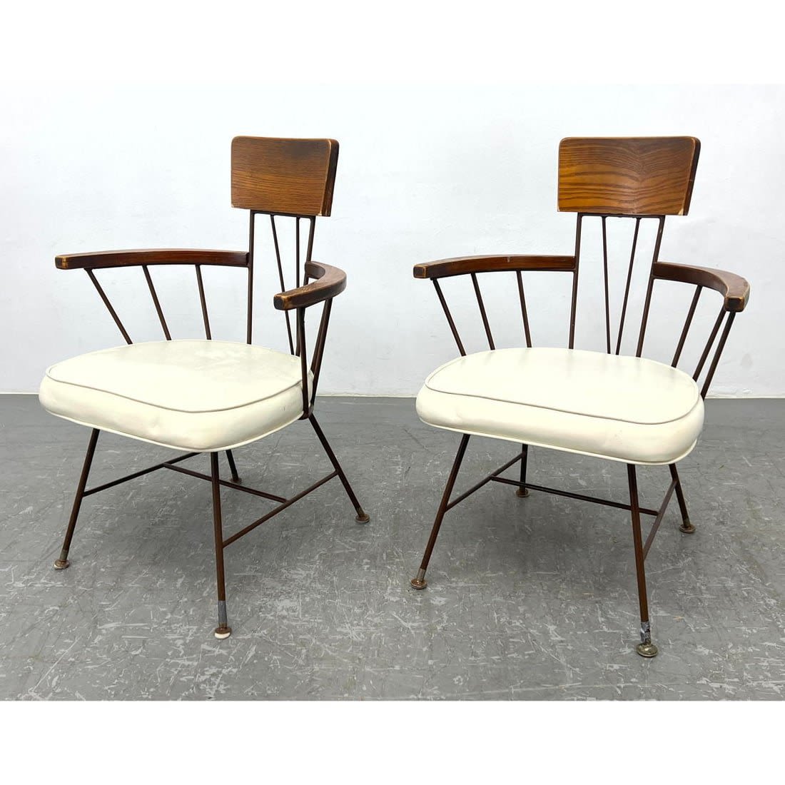 2pc Arm Chairs. Mid Century