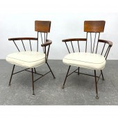 2pc Arm Chairs. Mid Century Mo
