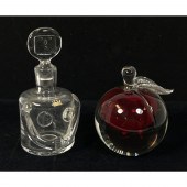 2pc Art Glass Lot. 1) ERIK HOG