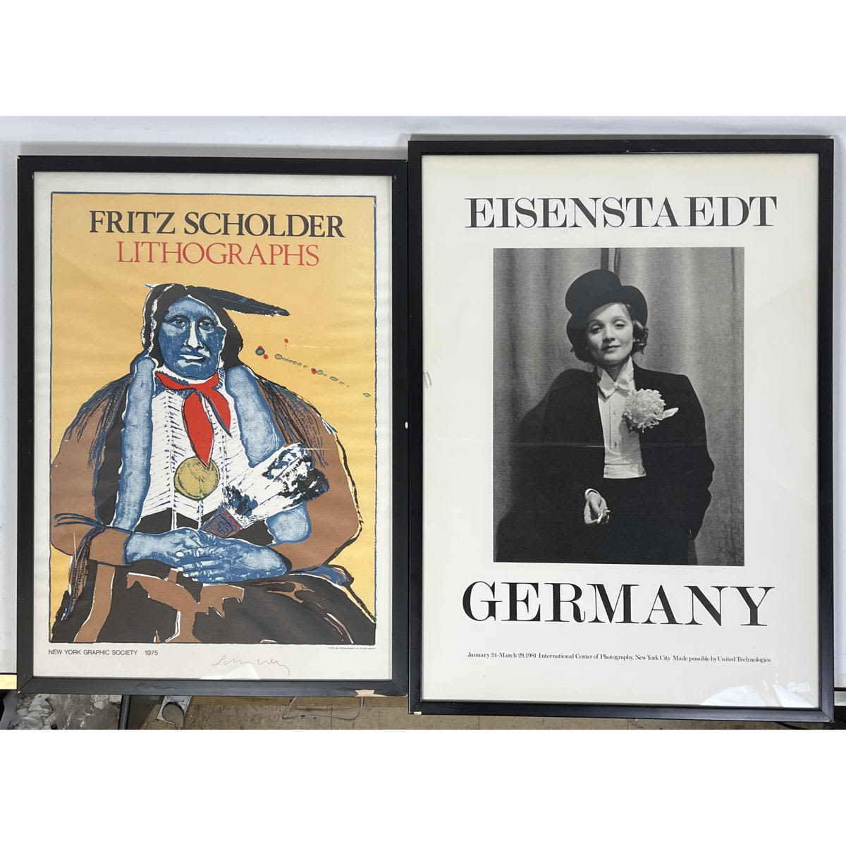 2pc Artist Exhibition Posters. 1)