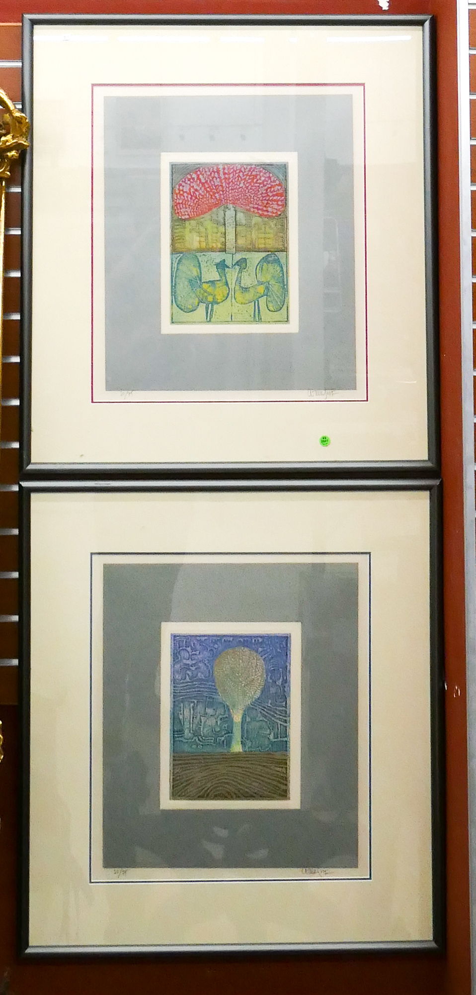 2pc Arun Bose (b.1934 Bangladesh)