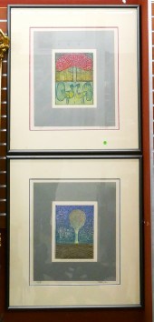 2pc Arun Bose (b.1934 Banglade