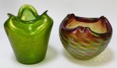 2PC ATTR.LOETZ IRIDESCENT BOHE