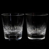 (2PC) BACCARAT CRYSTAL "ALSACE