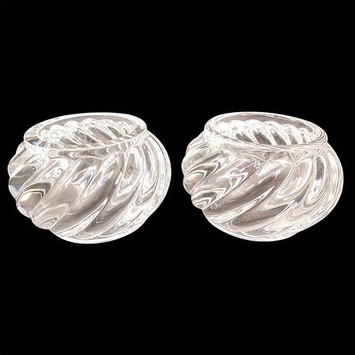 2PC BACCARAT CRYSTAL NAPKIN