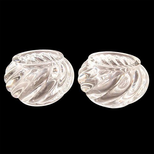 2PC BACCARAT CRYSTAL NAPKIN